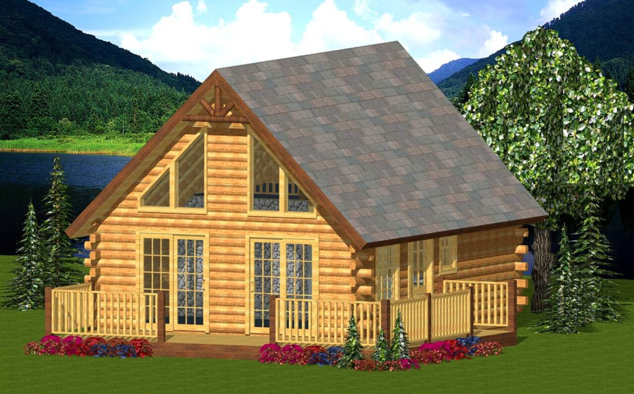 The Haystack Aurora Log Homes